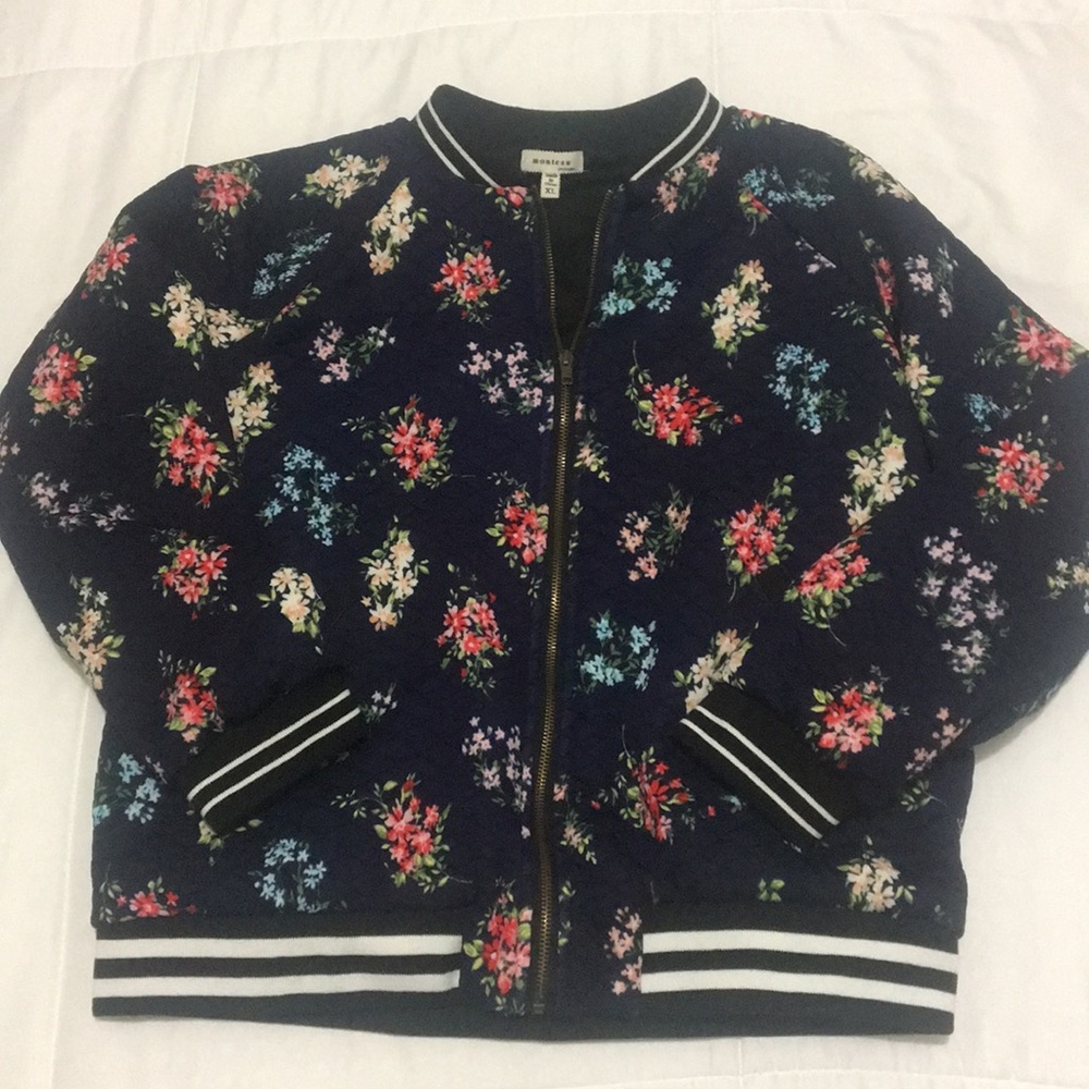 Floral zip jacket